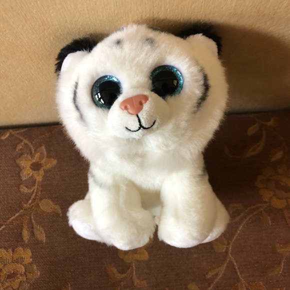 Ty Tundra Snow Leopard Beanie Babies Plush - Picture 5 of 9